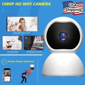 Security Camera HD 1080P Wi-Fi IP Cam Night Vision 2 Way Audio Baby Monitor - Picture 1 of 34