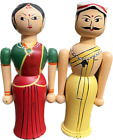 Handcrafted channapatna Wooden Dolls- South Indian Couple Doll /Toy