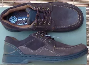 NUNN BUSH "BLAIN" UOMO QUALITÀ PELLE MARRONE TUTTI I TERRENI CASUAL/COMFORT LISTINO 85€ - Foto 1 di 8