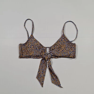 Seafolly Womens Bikini Top Blue 8 UK Spirit Animal Ring Front Bralette - Image 1 of 4