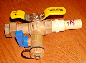 TWHVW2- WEBSTONE 3/4" PEX Crimp Isolator E-X-P E2 Tankless Water Heater  VALVE - Picture 1 of 1