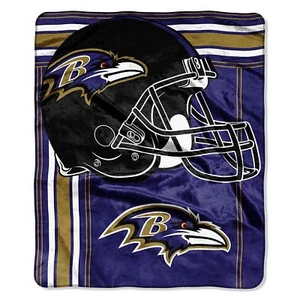 Baltimore Ravens Touchback 50" x 60" Raschel Plush Blanket by Northwest - Picture 1 of 1
