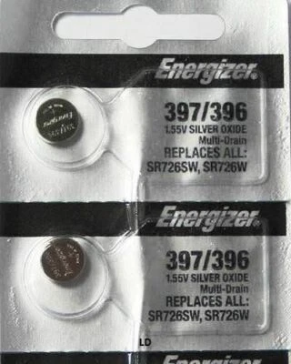 ENERGIZER 396/397 SR726SW SR726W (2 件) 手表电池全新授权卖家 — 第 1/3 张图片