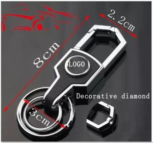 Luxury Car Logo Key Chain Key Ring Fob For Mercedes A Class Christmas Gift Box - Picture 1 of 15
