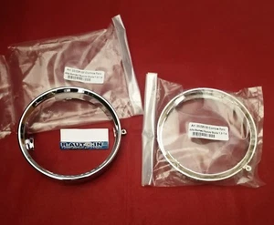 COMPATIBILE ALFA ROMEO GIULIA CORNICE FARO SINISTRA + DESTRA CROMATA - Imagen 1 de 1