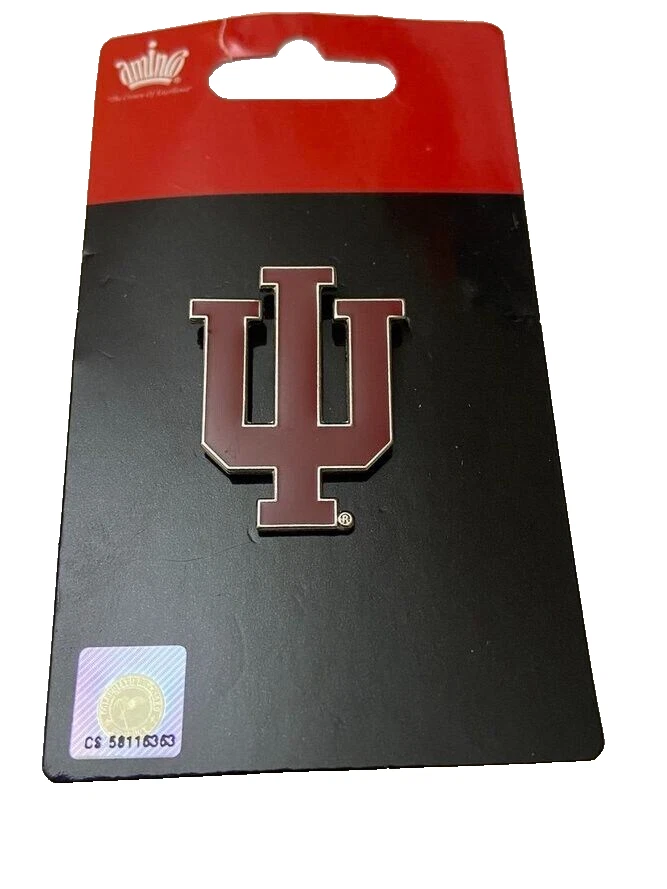 Indiana Hoosiers Pin NCAA Football  IU Metal Lapel Hat Cap Jersey Pin SET OF 2 - Image 1 of 1