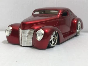 JADA DUB CITY 1940 FORD RED 1:24 DIECAST MODEL CAR NEW NO BOX - Picture 1 of 10