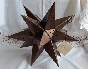 Pier 1 Imports Rustic Metal Star Lantern - Picture 1 of 9