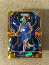 21-22 PRIZM ORANGE ICE JOSH GIDDEY ROOKIE CARD THUNDER STAR