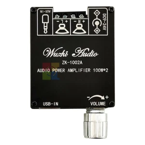 ZK-1002A Bluetooth Digital Audio Power Amplifier Board Stereo 2Channel 100W*2 - Picture 1 of 12