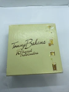 Tommy Bahama 16 Tropical Drink Coasters Set With Drink Instructions. NEW! - Picture 1 of 4
