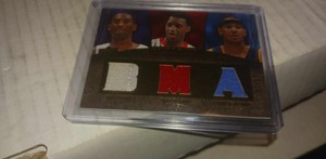 KOBE BRYANT 2007-08 UD PREMIER 07/50 TRIPLE PATCH TRACY McGRADY CARMELO  ANTHONY