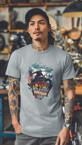 PHOENIX REBORN, Unique Design Unisex T-Shirt, Motorcycle T Shirt, Sport, MOT004 - Picture 1 of 30