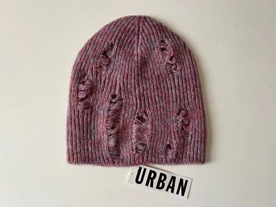 NEW JAX Hat Beanie Women's Urban Outfitters Wool Blend Distressed Knit One Size - Image 1 of 4