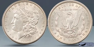 1889 Morgan Silver Dollar, Uncirculated, White, Silver, Ryan's Rare Coins, C8062 - Picture 1 of 3