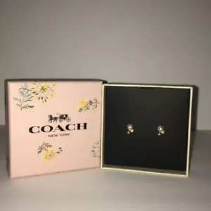 ๐ผ๐ฆ Coach 2003 ๐ผ๐ฆ Mini orecchino a grappolo firma oro perla rosa ๐ผ D45 - Foto 1 di 5