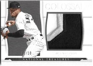 2022 National Treasures TIM ANDERSON Colossal Materials Holo Silver /10 - Picture 1 of 2