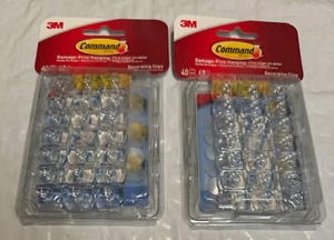 80pcs Command 17026CLR-40ES Decorating Clips (SEALED) - Picture 1 of 2