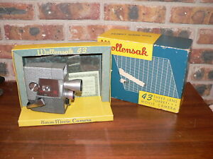 Vintage Wollensak 43 Turret Lens 8mm Movie Camera w/Original Display Box