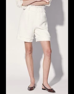 NWT Women's Walter Baker Trouser Ashton Shorts Lotus Tweed Sz 12 - Picture 1 of 13