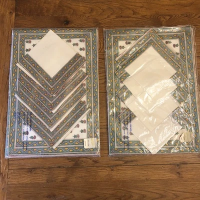 Expedition India JC Penny's Placemats & Napkins 100% Printed Cotton-Set of 8-NEW - Image 1 of 4