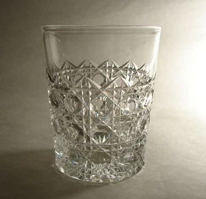 ABP American Brilliant Cut Glass Straus Octagon Diamond Cane Tumbler 3 5/8" - Picture 1 of 5