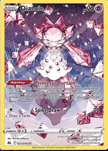 Diancie GG13/GG70 Ultra Rare Crown Zenith Pokemon Card - NM Near Mint - Picture 1 of 2