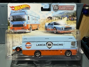 Hot Wheels Team Transport Lancia Racing - #26 | Gulf Lancia 037 with Euro Hauler - Picture 1 of 5
