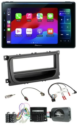 Pioneer Bluetooth DAB Lenkrad USB Autoradio für Ford C-Max Focus Can 07-10 Galax - Bild 1 von 4