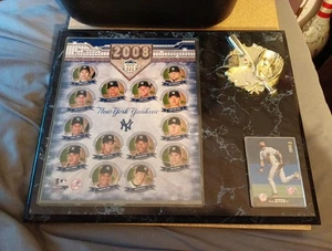2008 New York Yankees Team Plaque With Derek Jeter Rookie Card - Picture 1 of 5