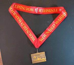 2014 Wounded Warrior Half Marathon Medal 10k - Picture 1 of 3