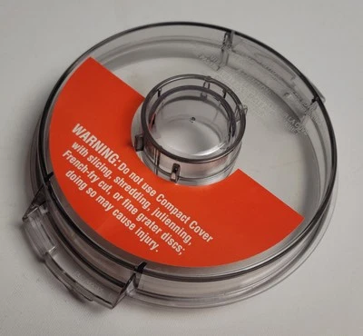 NEW Cuisinart DLC-806GTX Flat Top Lid w Cap for Cuisinart Pro Custom 11 - Image 1 of 3