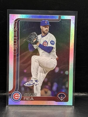 2025 Topps Update Series Holo Rainbow Foil US335 Colin Rea, Chicago Cubs - Image 1 of 2
