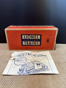 1950s Lionel #51 original box + instruction manual.only Box! - Picture 1 of 12
