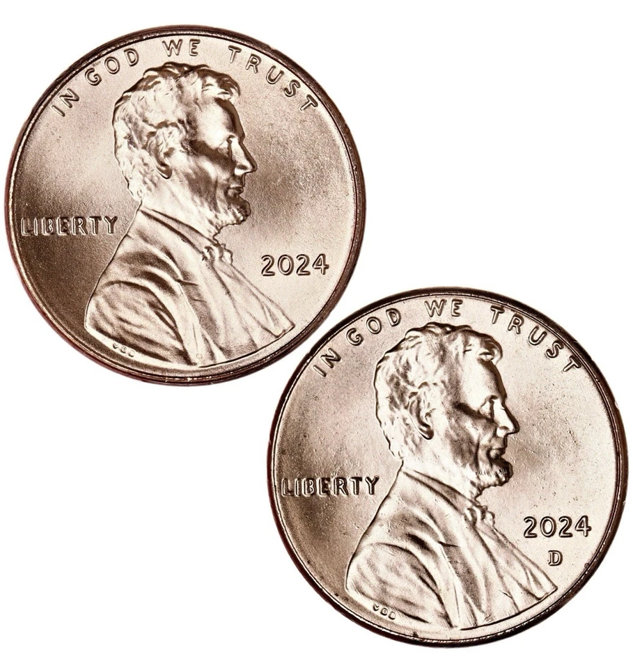 2024 P&D Lincoln Penny Cent Set **FREE SHIPPING** - Image 1 of 1
