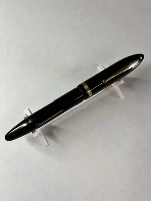 Pluma Estilográfica Sheaffer Vintage Punto Blanco Tono Negro y Dorado Con Plumín 14K EE. UU. Foto 1 de 4