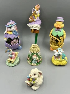 9pc Easter Vintage Lot - Bunny Rabbit, Duck, Eggs, Gift, Decor, Easter Basket - Picture 1 of 10