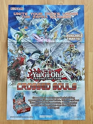 Yu-Gi-Oh Saber Force Dark Legion Crossed Souls 2-Sided Poster Official Konami - Image 1 of 4