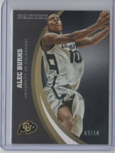 2016 Panini Collegiate Colorado Black #38 Alec Burks 02/10 - Flat S/H - Picture 1 of 1