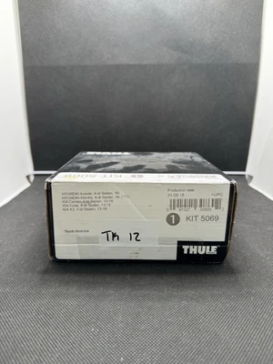 Kit de ajuste para rack de teto Thule 5069 preto para 2014-2018 KIA, 2017-2020 Hyundai TK12 - Imagem 1 de 3