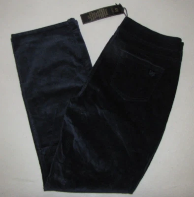 NEW Womens DG2 Diane Gilman Straight Corduroy Pull-On Jeans.Size Large Navy Blue - Image 1 of 3
