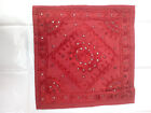 Indian Cotton Cusion Cover Hand Embroidered Mirror Pillow Cover 16 Pillows