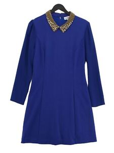 Almost Famous Women's Midi Dress UK 14 Blue Viscose