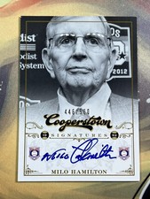 2012 Panini Cooperstown Signatures Milo Hamilton Auto /500