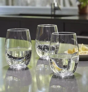 4 Govino WINE BEVERAGE Plastic GLASSES Dishwasher Safe Flexible 16oz POOL PARTY - Picture 1 of 4