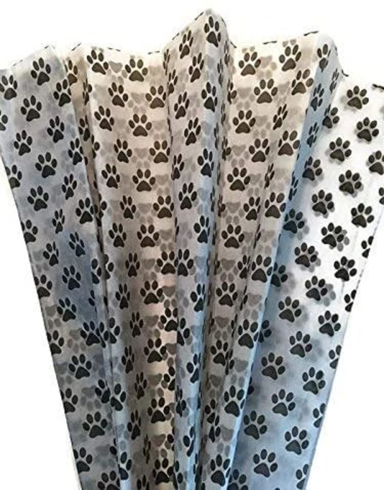 Animal Paw Print Tissue Paper - 20in.x30in. Sheets - 24 Sheets (11-02-210) - Image 1 of 1