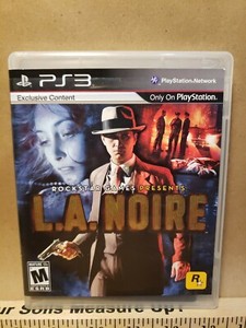 L.A. Noire PS3 (Sony PlayStation 3, 2011)  With Manual