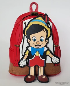 Mini zaino Loungefly Disney Pinocchio Marionette / Burattino - Nuovo! - Foto 1 di 15