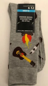 Men's Fashion Novelty Casual Dress Camping Themed Socks Size 6-12 - Picture 1 of 2