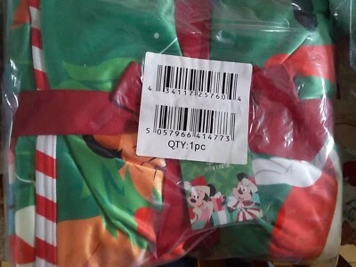 plaid couverture jeté polaire Disney Noël neuf - Immagine 1 di 4
